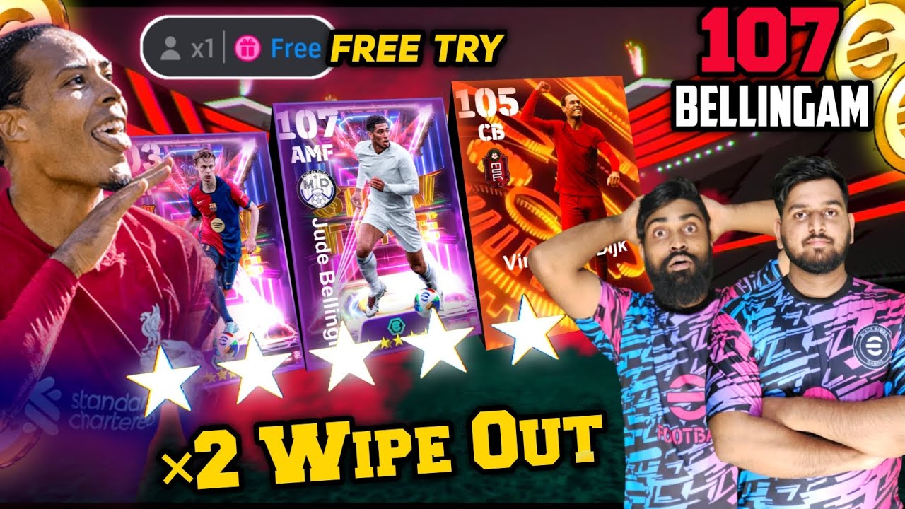 24,000 Coins🤑 In 107 Bellingham + Big Time Van Dijk Combined Boxdraw EFOOTBALL 25 | Double Wipe Out✅