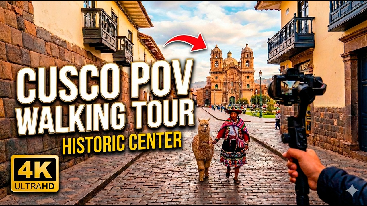 POV Short Walking Tour in Cusco | Historic Center | No Commentary