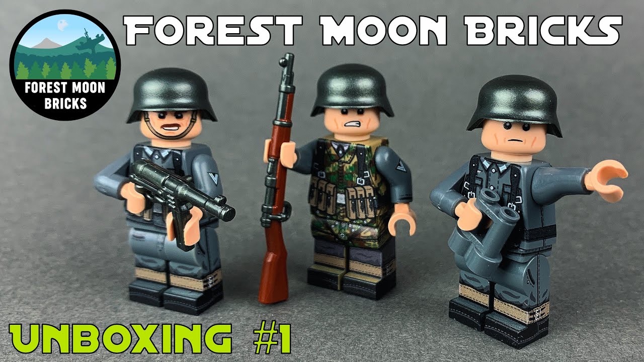 Forest Moon Bricks - Unboxing #1 "German Soldiers" [Deutsch] 4K Dave Hill Bricks