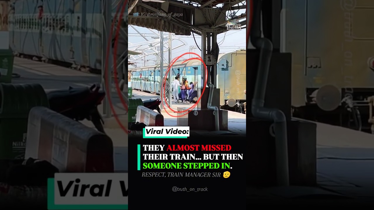 They Thought They&rsquo;d Missed The Train&hellip;Until The Train Manager Stepped In #shorts #indianrailways