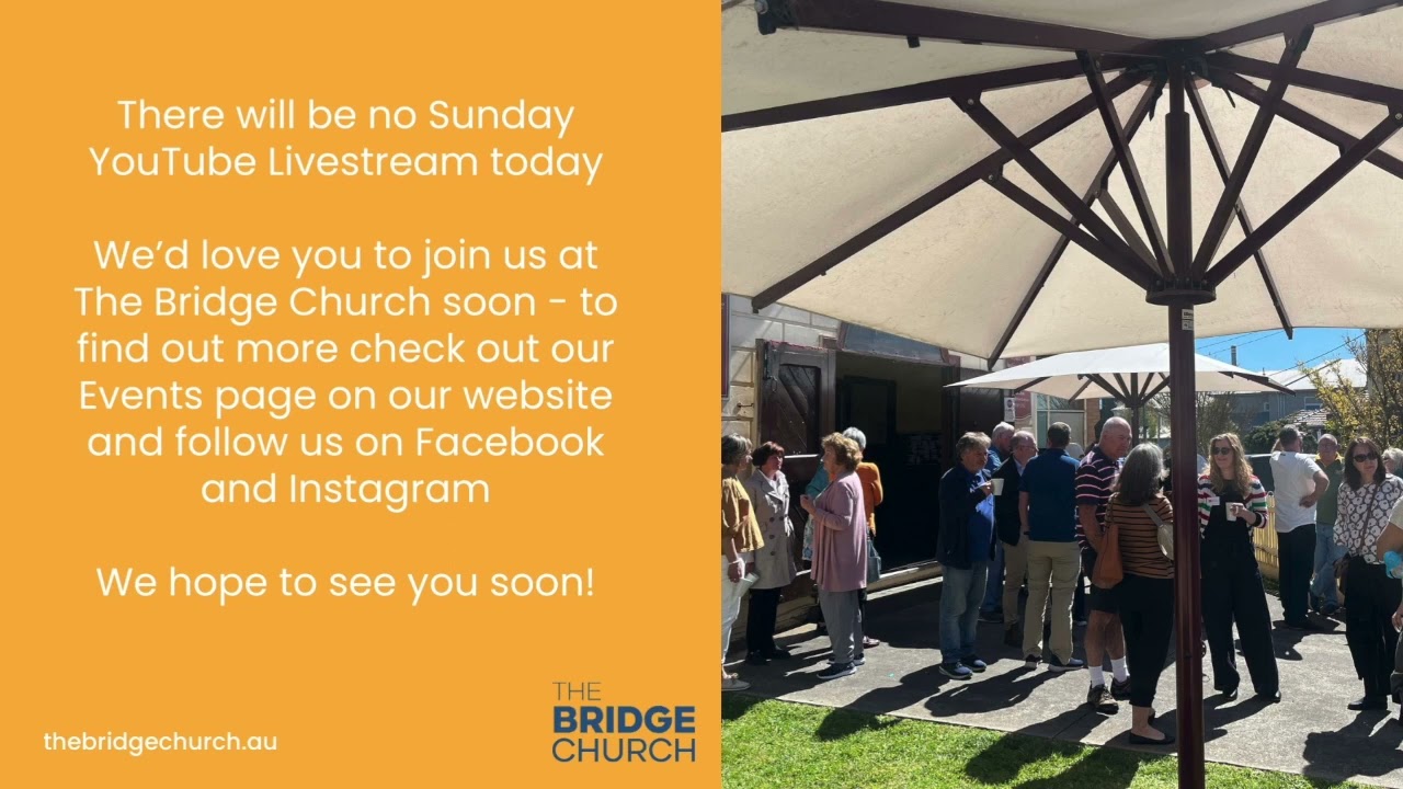 No Livestream this Morning -  Join us for Summer Church in the Park