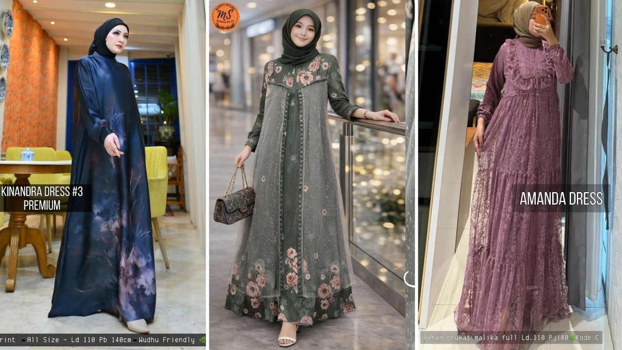 30+ GAMIS DRESS LEBARAN ELEGAN PREMIUM TERBARU 2026 / Part 10
