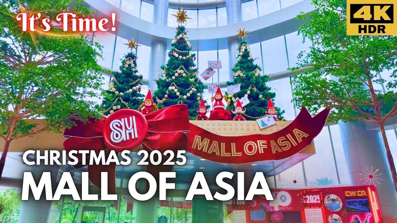 It’s Time! ✨ Christmas in the Philippines Starts Now! 2025 Mall of Asia Walking Tour [4K]