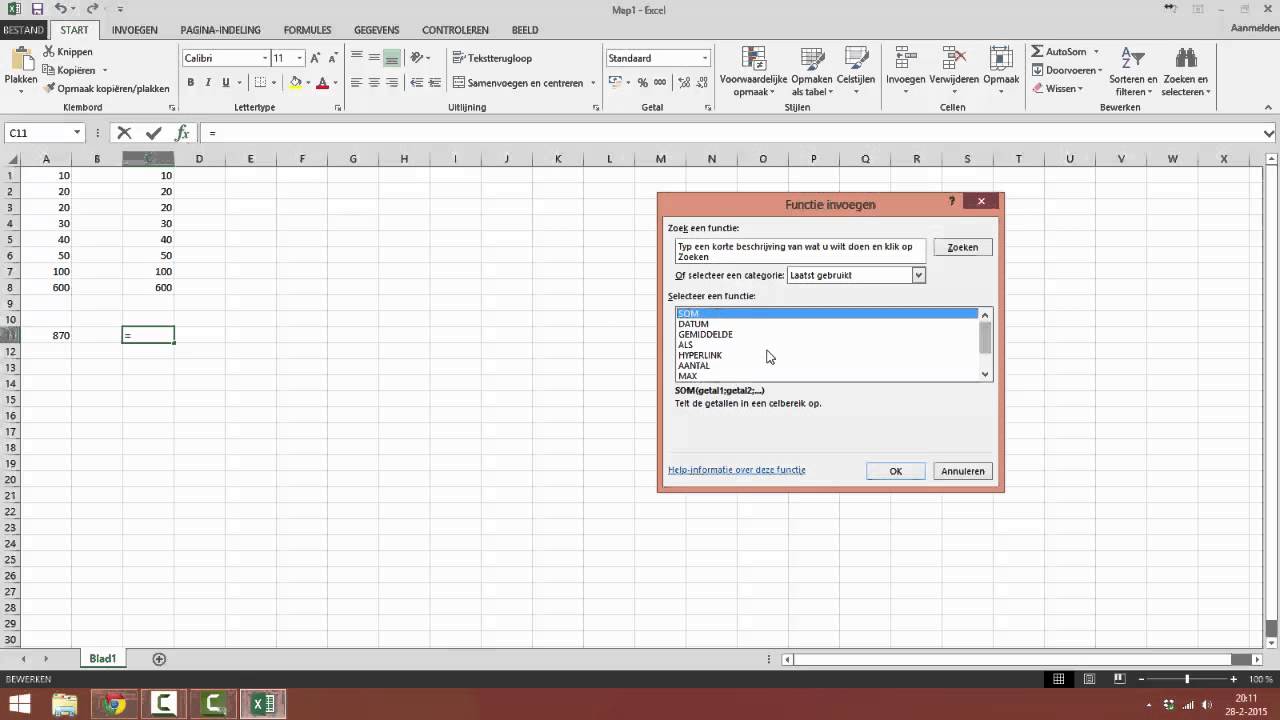 Excel - automatisch laten optellen