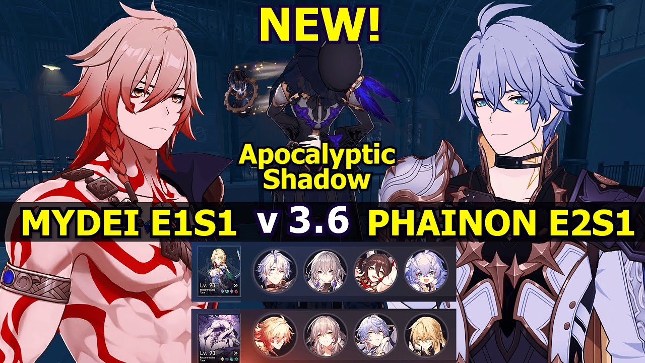 Apocalyptic Shadow 3.6 | 3 Stars LEVEL 4 | E2S1 Phainon & E1S1 Mydei | Honkai: Star Rail