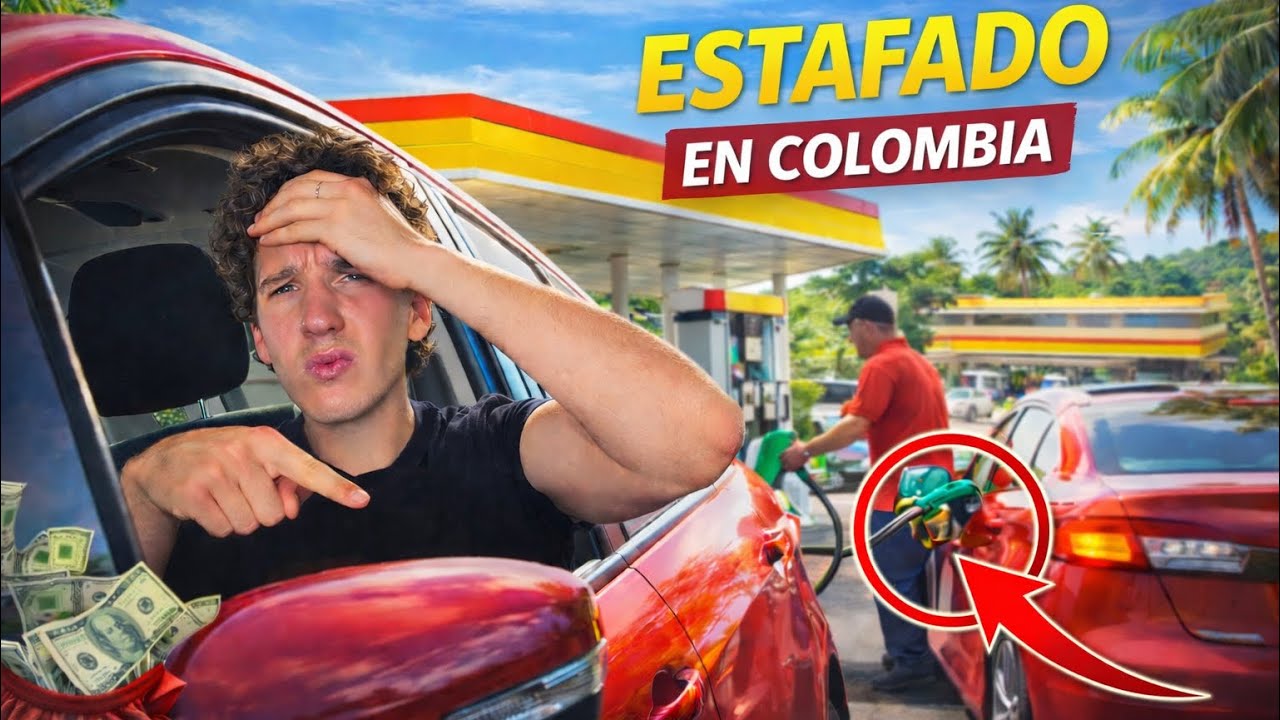ME ESTAFARON EN UNA GASOLINERA EN COLOMBIA😱😡