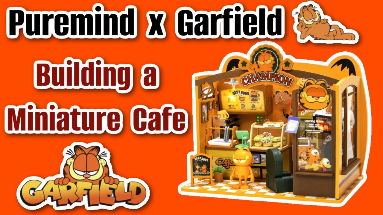 Puremind x Garfield - Строим миниатюрное кафе с Гарфилдом!