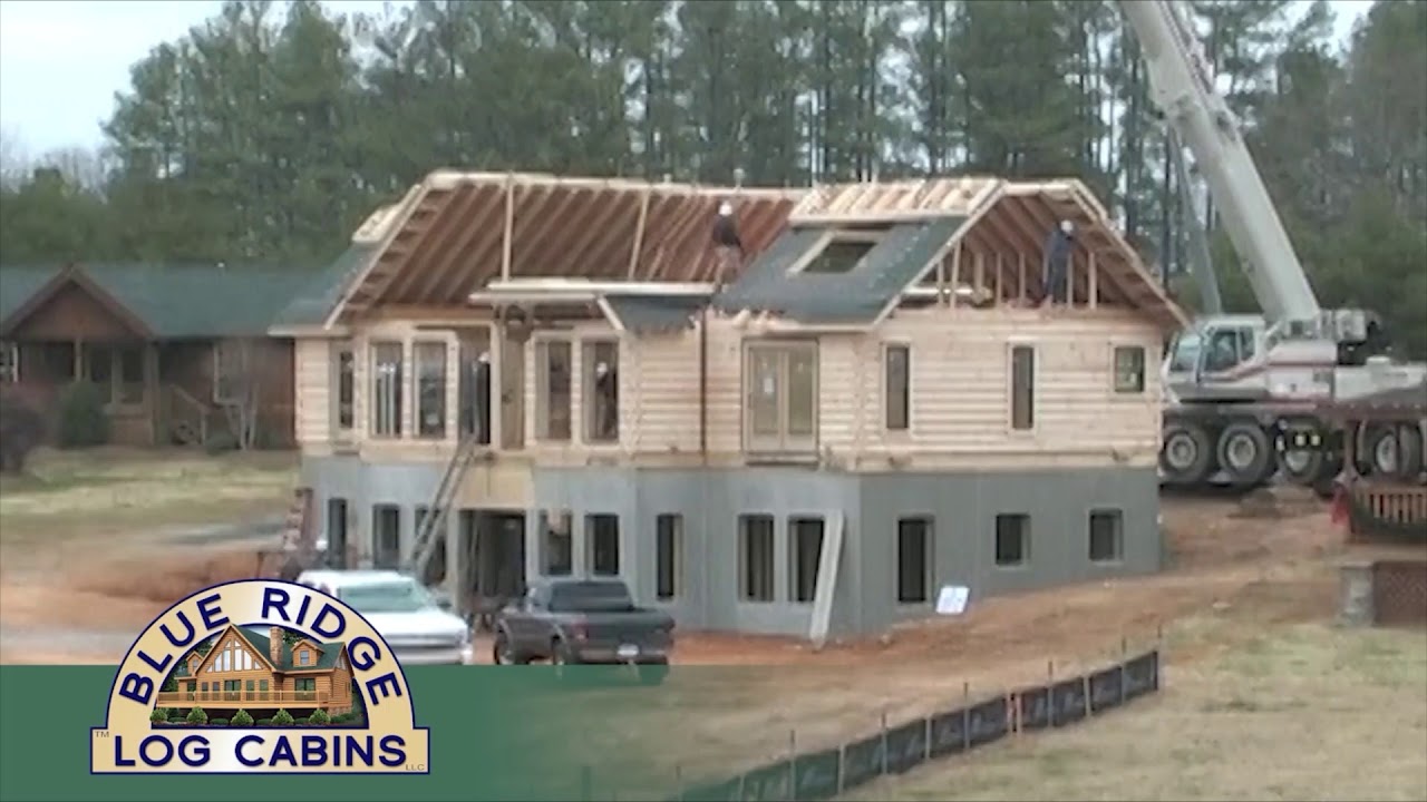 Time Lapse of a Blue Ridge Log Cabins Build