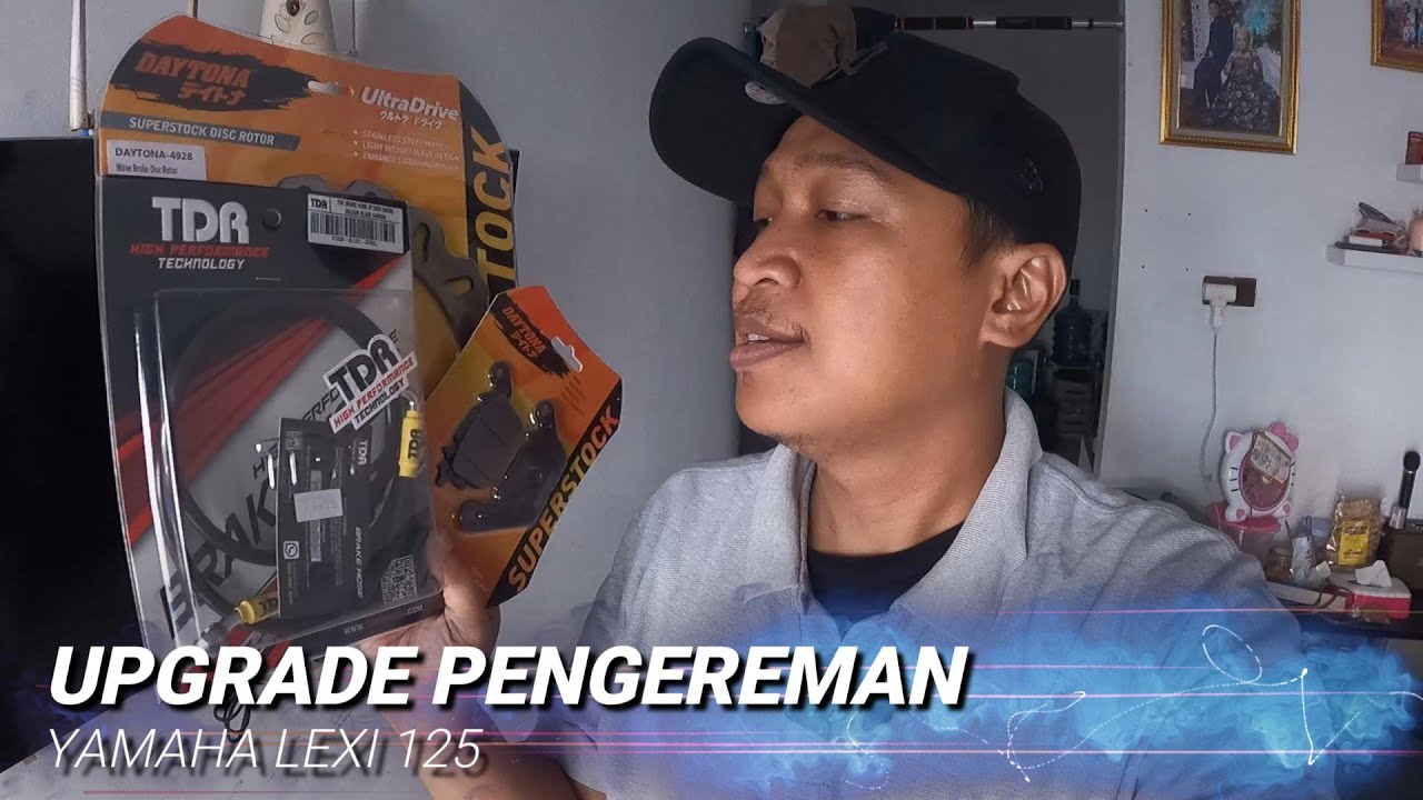 GANTI DISK DAYTONA KAMPAS REM DAYTONA DAN SELANG REM TDR YAMAHA LEXI