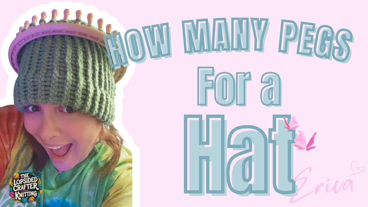 🎥 Loom Knit Hat Size Chart with Bulky Yarn | Peg Counts for 12–40 Peg Looms