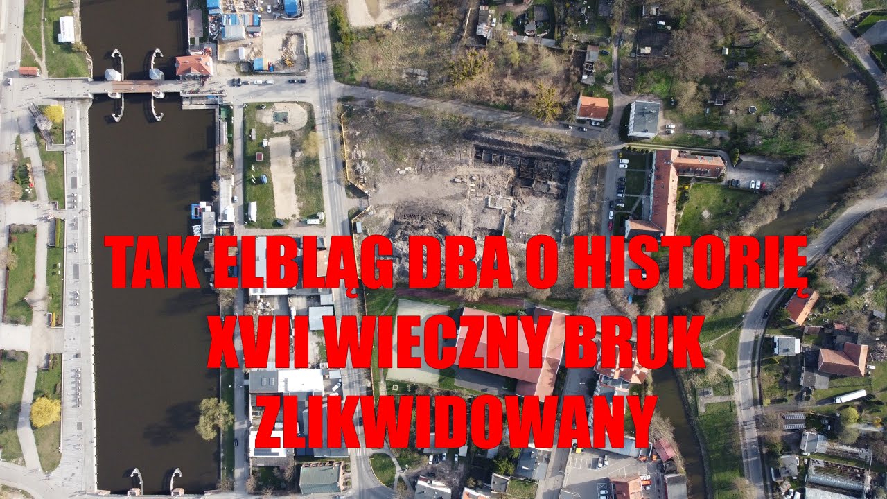 Elbląg Elbing XVII wieczny bruk - część 2. Niestety - zlikwidowany !!!