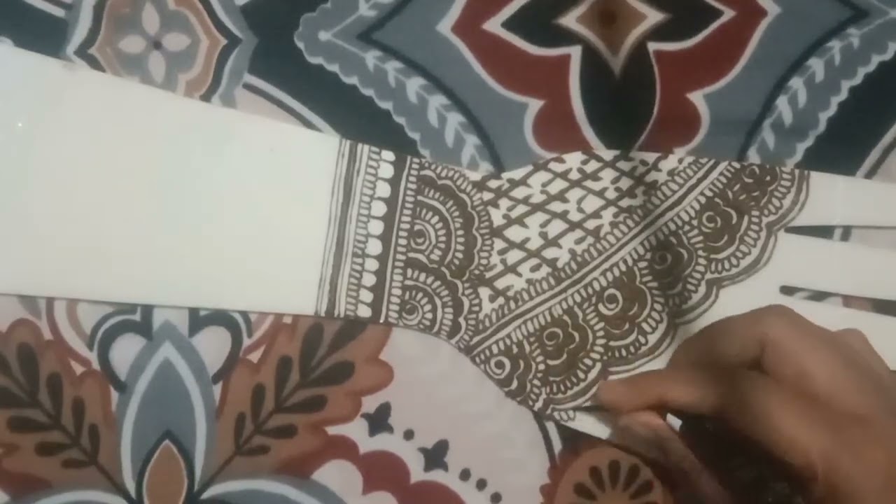 Latest stylish Mehandi design for reusable hand 