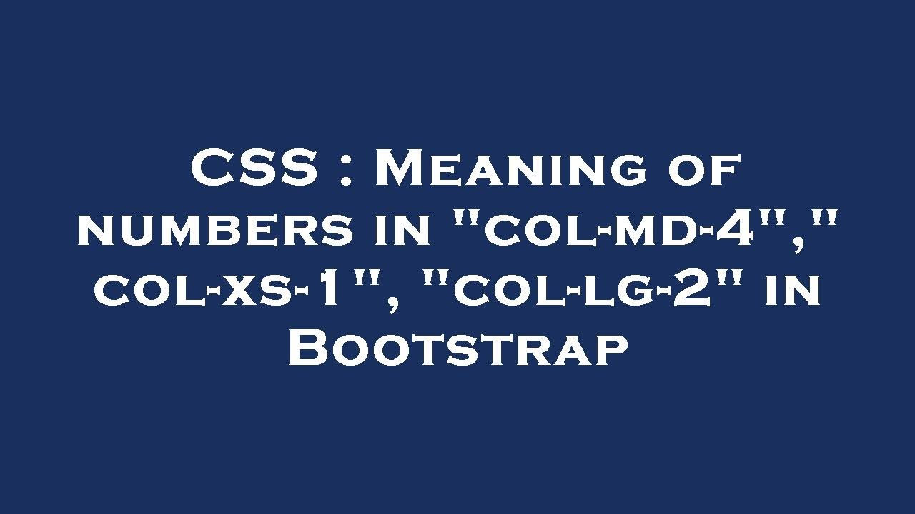 CSS : Meaning of numbers in 
