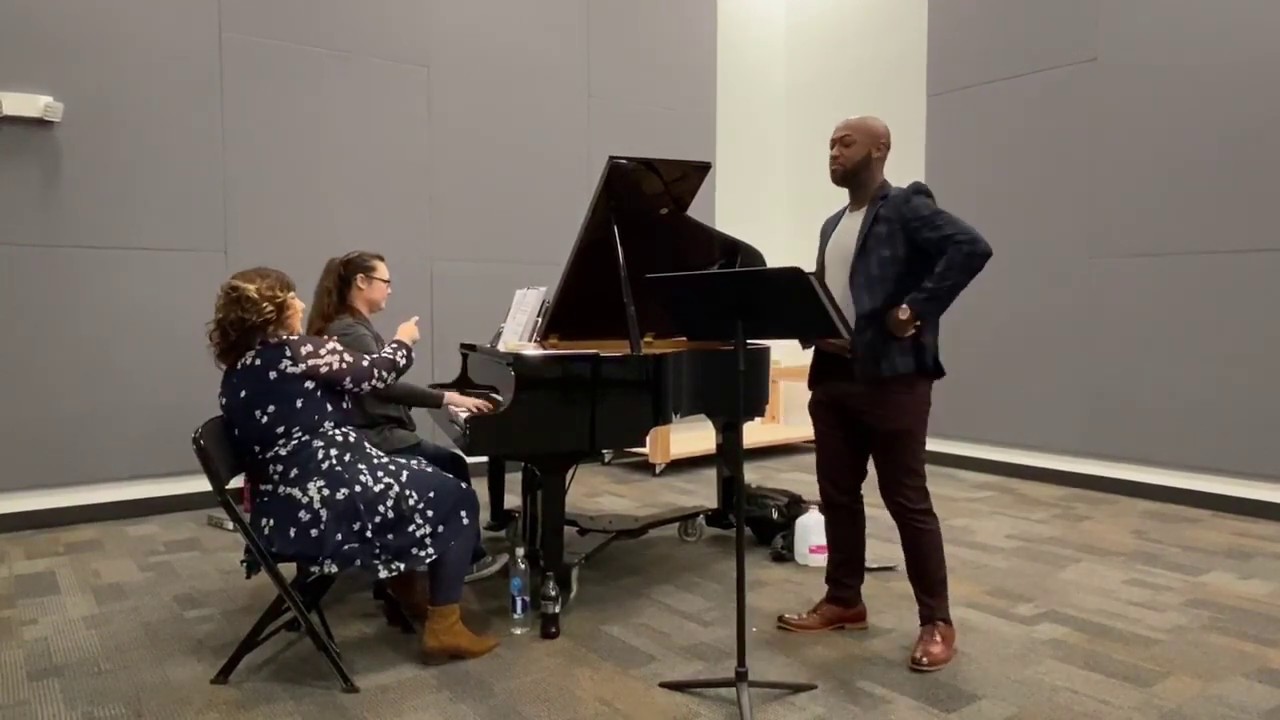 Soprano Jennifer Rowley with FWO Artist in Residence Darius Thomas