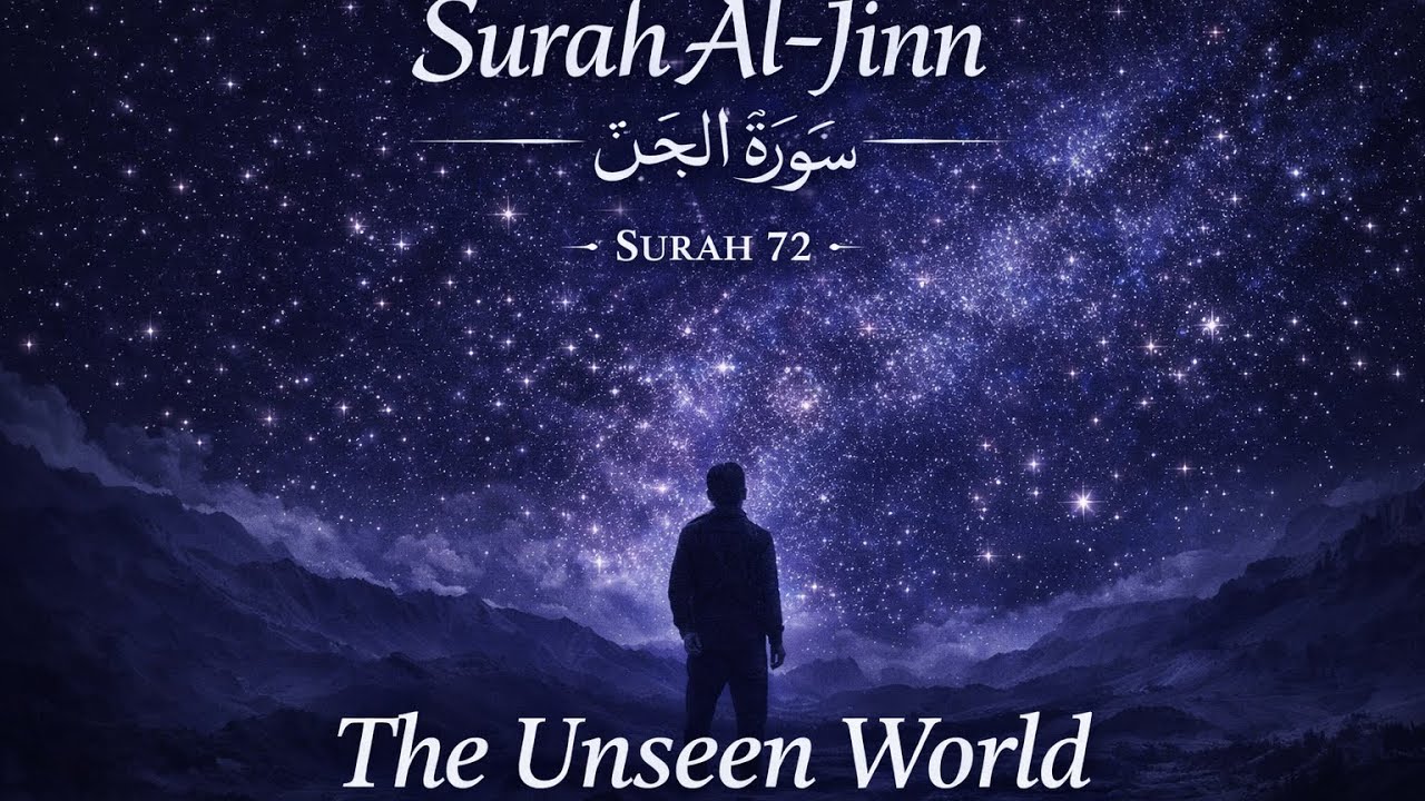 🌌 Surah Al-Jinn (الجن) | Surah 72 | Quran for Calm Reflection & Faith