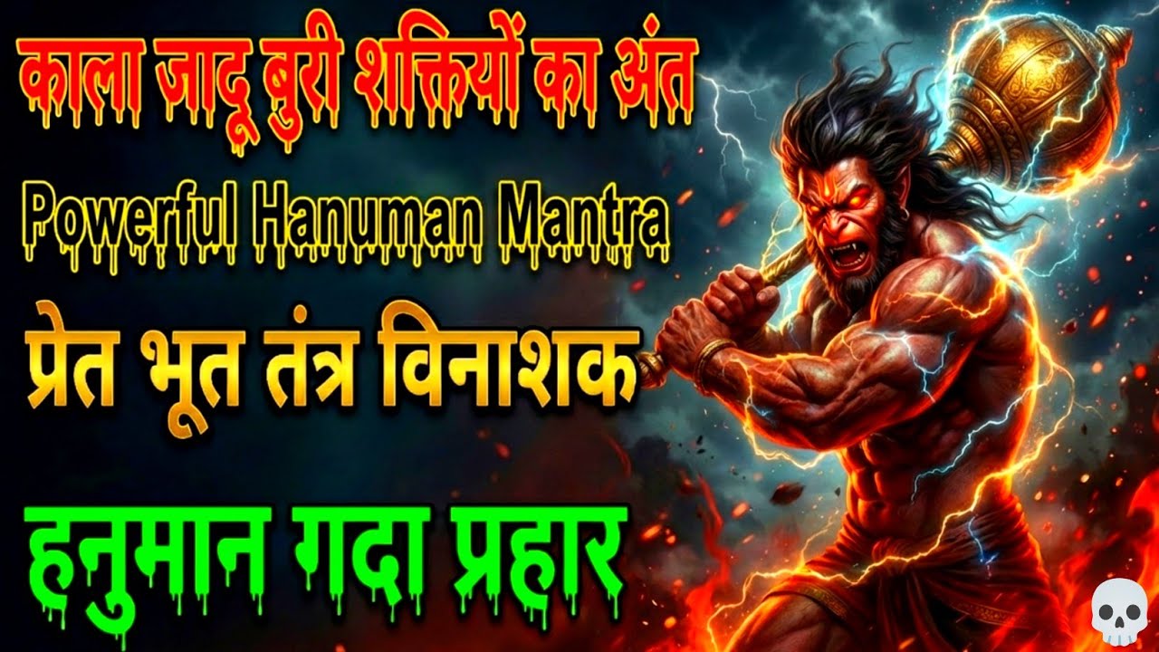 काला जादू बुरी शक्तियों का अंत | powerfull hanuman mantra | प्रेत भूत तंत्र विनाशक | हनुमान मंत्र
