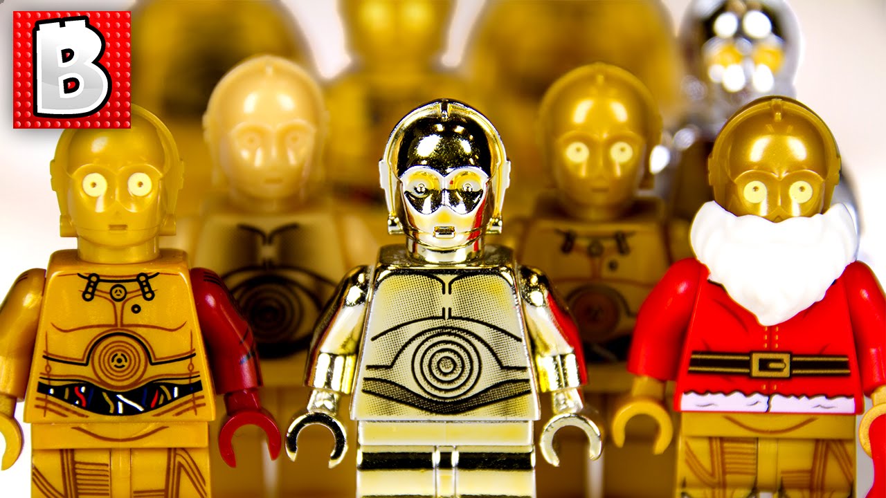 Every Lego C-3PO Minifigure Ever!!! + Rare Gold Chrome C-3PO | Collection Review