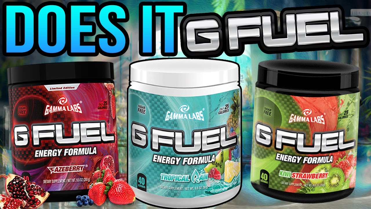 DAMN - DOES IT G-FUEL? -TROPICAL RAIN & FAZE BERRY & KIWI STRAWBERRY! - MIXING G-FUEL!!