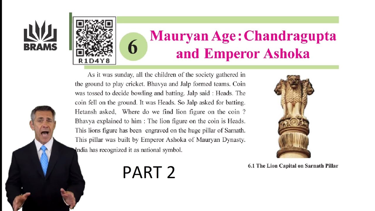 L6 PART 2 MAURYAN AGE CHANDRAGUPTA AND EMPEROR ASHOK CLASS 6 CHAPTER 6 HISOTRY GSEB GUJARAT BOARD