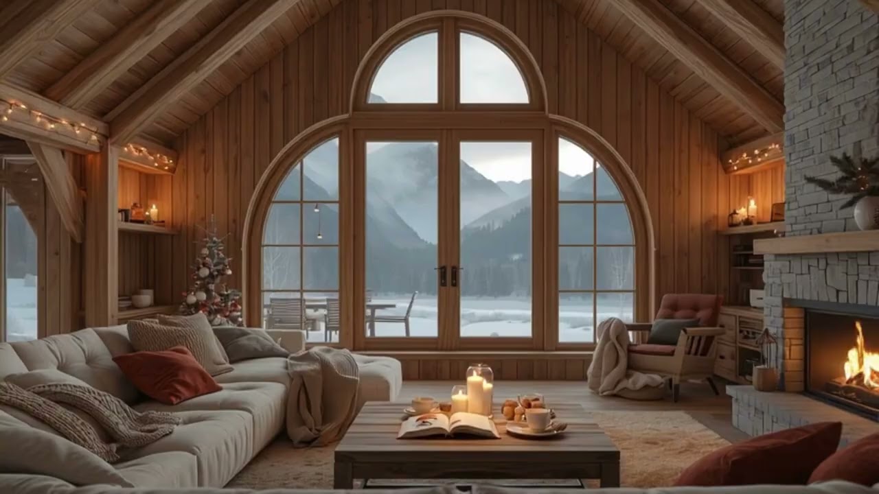 Fireplace Piano Ambience | Relaxing Music for Stress Relief & Focus