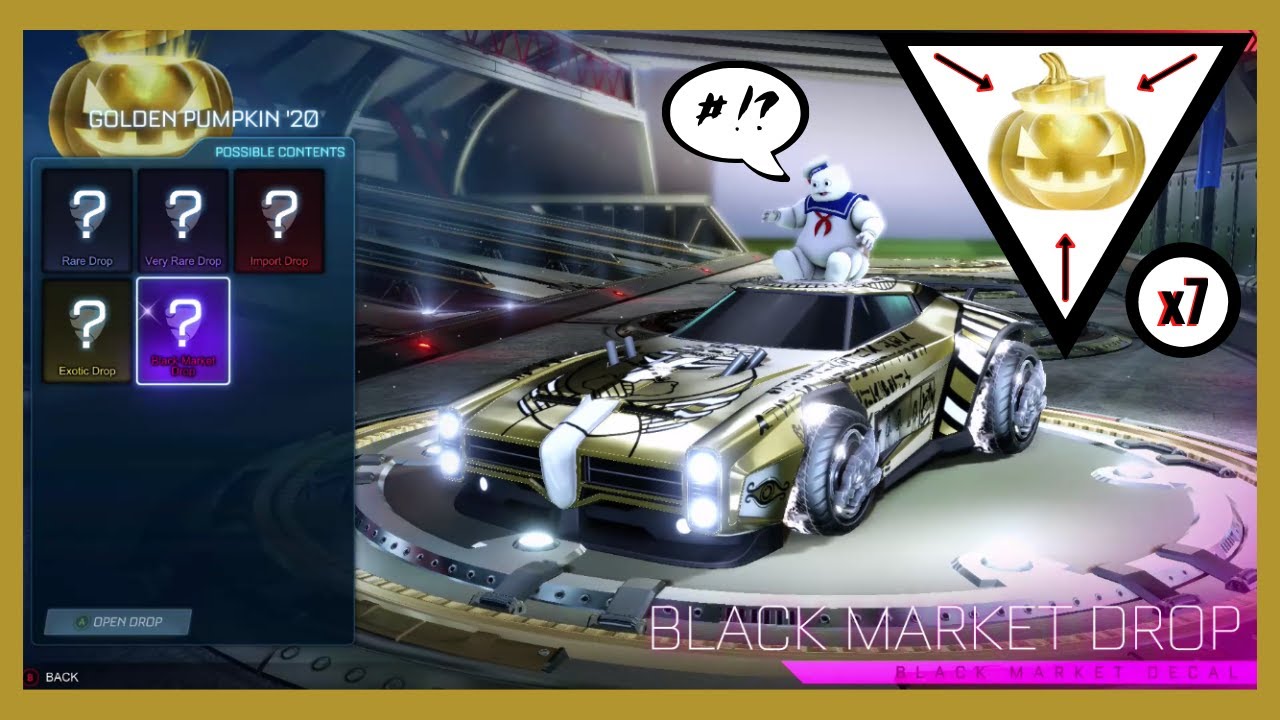 Opening Golden Pumpkin '20 (x7) | Rocket League Crate Opening [October 2020]