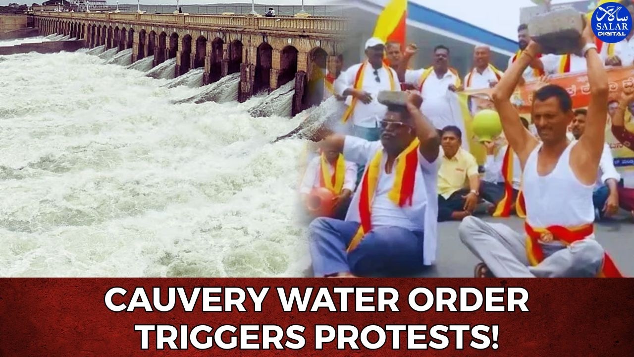 Protests Across Karnataka Against Cauvery Water Release Order to Tamil Nadu