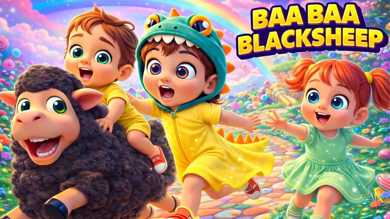The Happy BABA BLACK SHEEP Dance! ✨ Toddler Brain Break & Energy Burner | Mommelon