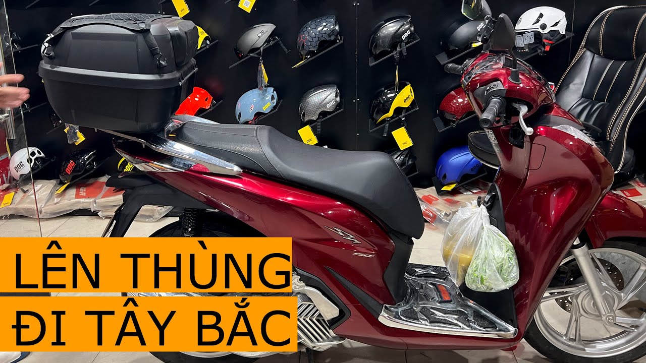 SH 150i Lên Thùng Sau Givi Có Tựa Lưng - Yohe Shop
