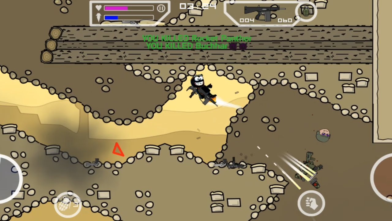 Mini Militia   Doodle Army 2 Underground Map Thrilling Gameplay with 19 Kills