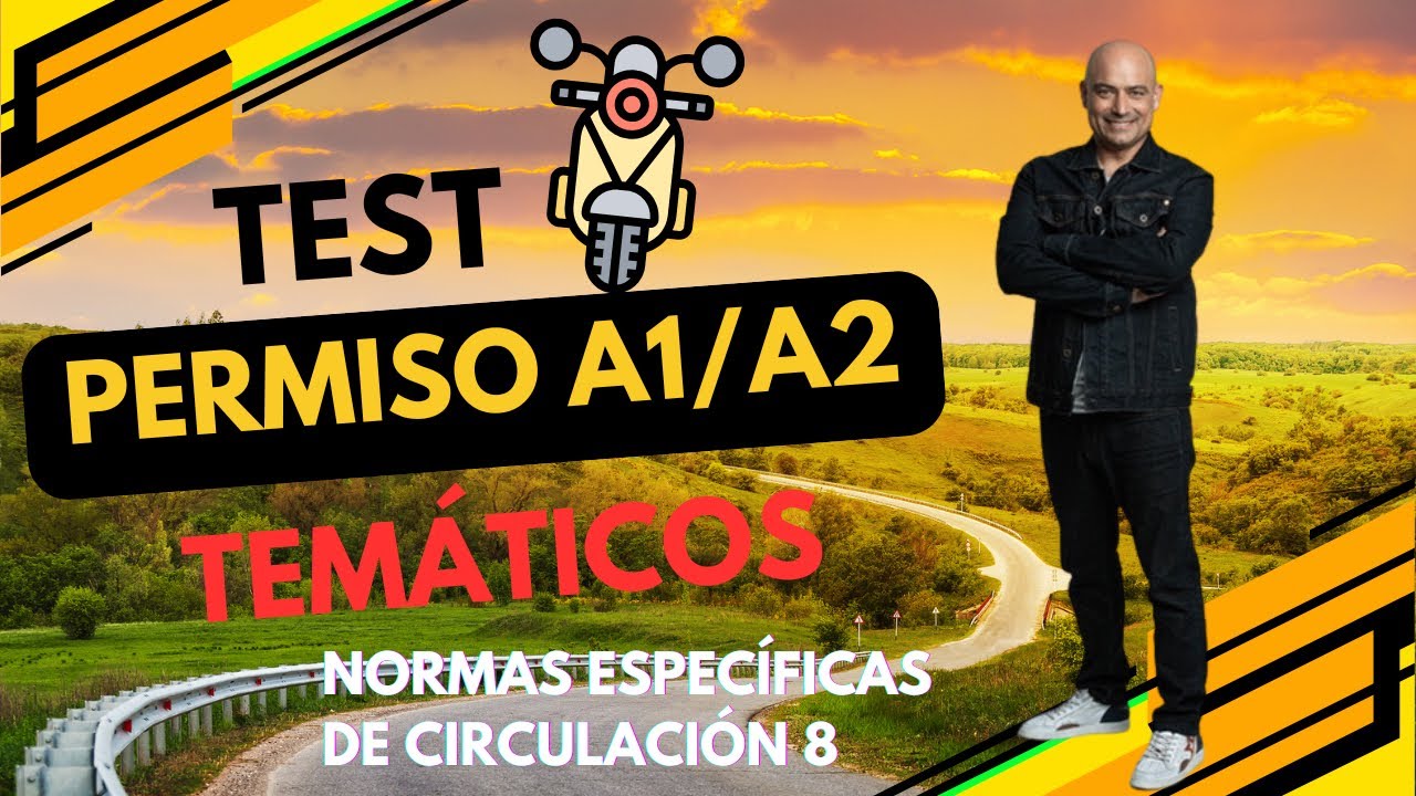 ⚠️🍀 NORMAS ESPECÍFICAS DE CIRCULACIÓN 8. ¡TEST TEMÁTICOS para APROBAR el TEÓRICO DE MOTO! #testdgt