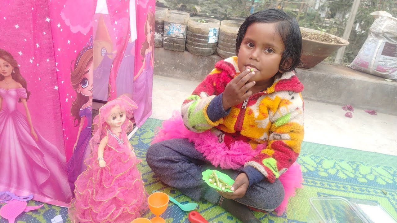 #vegetable biryani का पार्टी हाथी 🦣राजा के साथ और गुड़िया 🦣रानी के साथ#entertainment #kidsvideo 🙏🙏