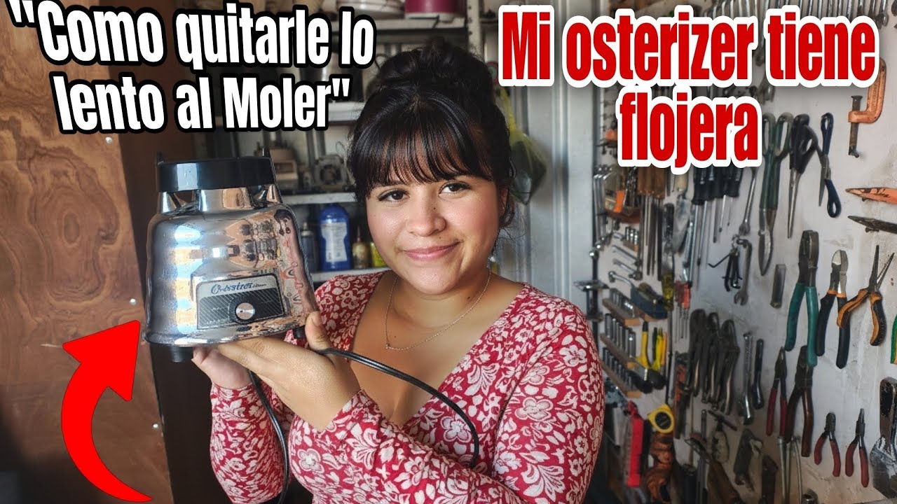 Reparación de licuadora Osterizer que pierde velocidad al estar moliendo