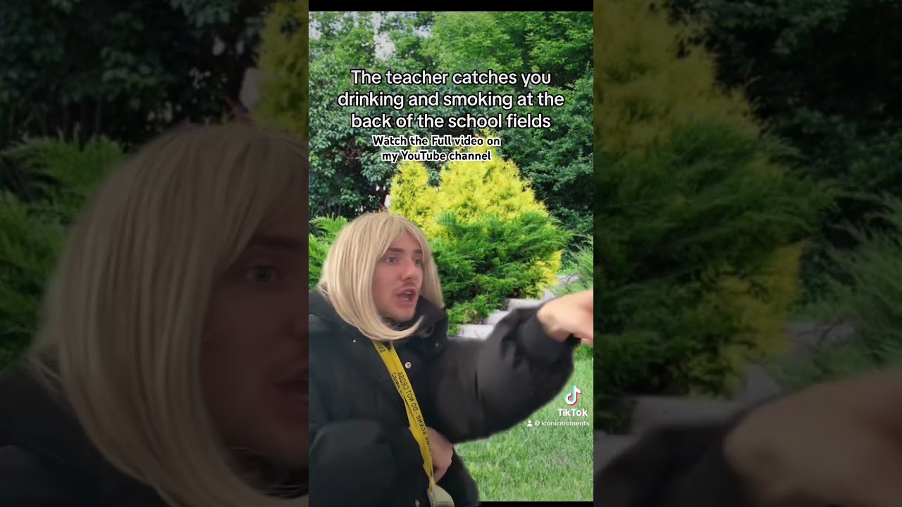 The teacher catches you drinking and smoking #comedy #comedyskits #youtubeshorts #funny #skits