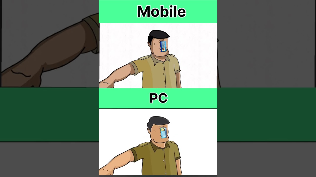 RG bucket list VS My Animation ( Mobile VS PC animation) #shorts