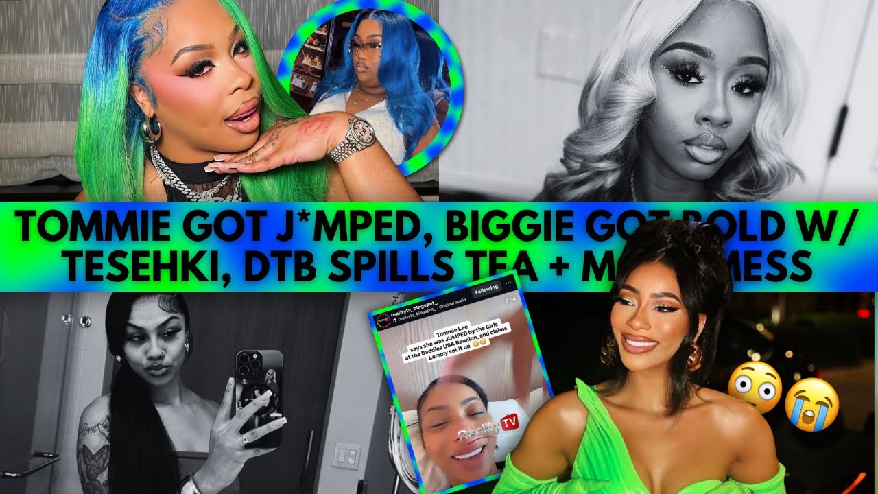 BIGGIE SNAPS ON TESEHKI 😳 + TOMMIE J*MP3D BY BADDIES @ REUNION & 🍋🌶️ SET IT UP!? | REUNION TEA