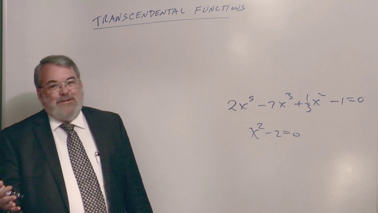 Introducing Transcendental Functions