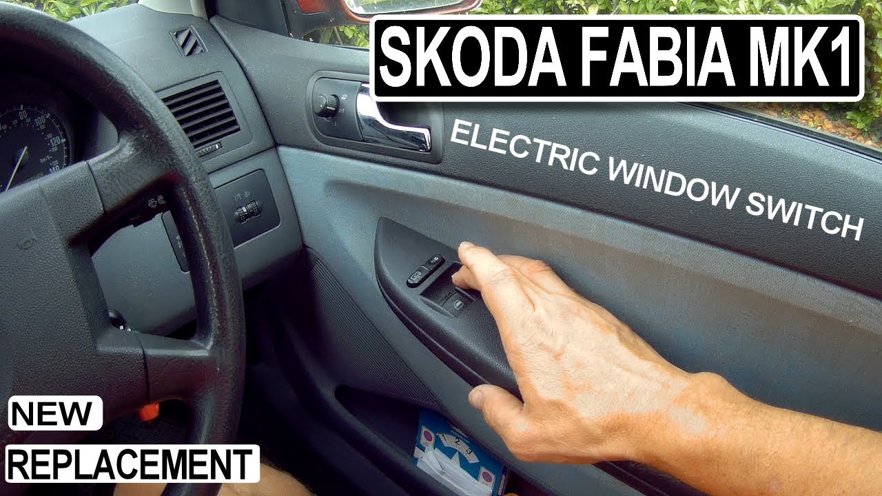 Skoda Fabia electric front window switch (99-07)