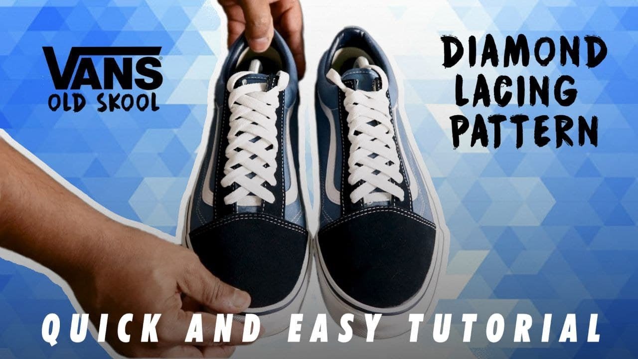 How to Diamond Lace your Sneakers | Vans Old Skools | Sneaker Lace Styling | DIY | Easy Tutorial