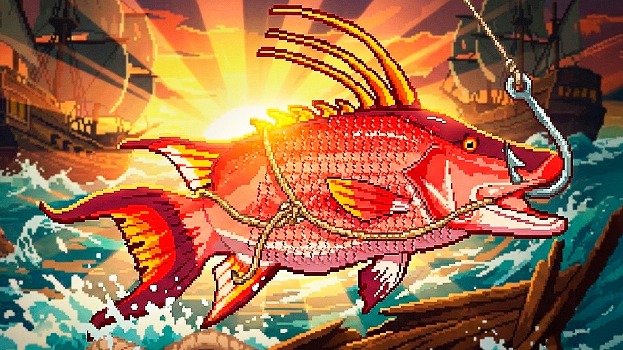Esse NOVO JOGO DE PESCA é o mais SATISFATÓRIO que ja joguei! Scale the Depths