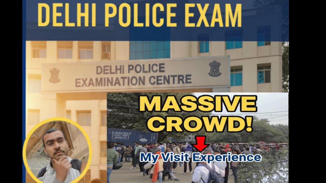 Going to examination centre of delhi police || 