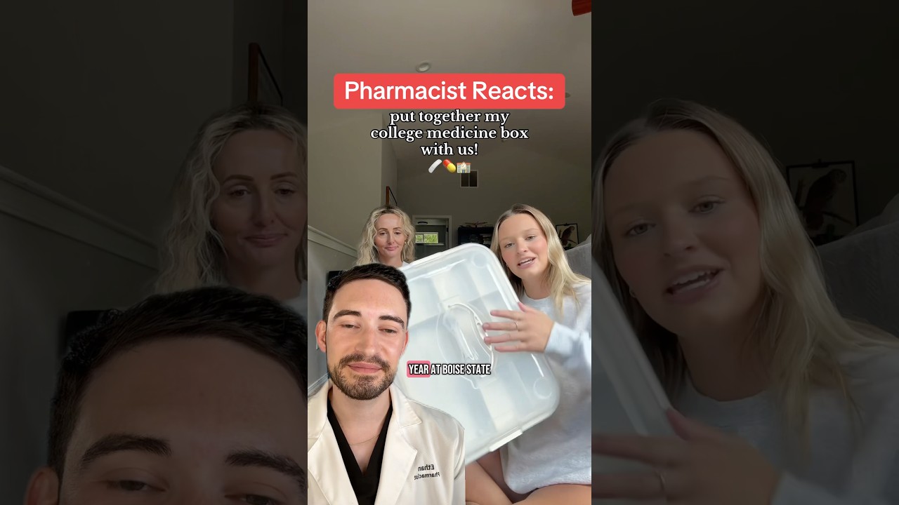 Pharmacist Reacts to Mom & College Student&rsquo;s Medication Box 📦💊 What&rsquo;s Good & What&rsquo;s Risky #college
