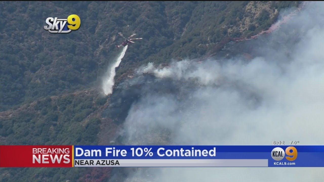 Dam Fire Burns 240 Acres In Angeles National Forest Area North Of Azusa