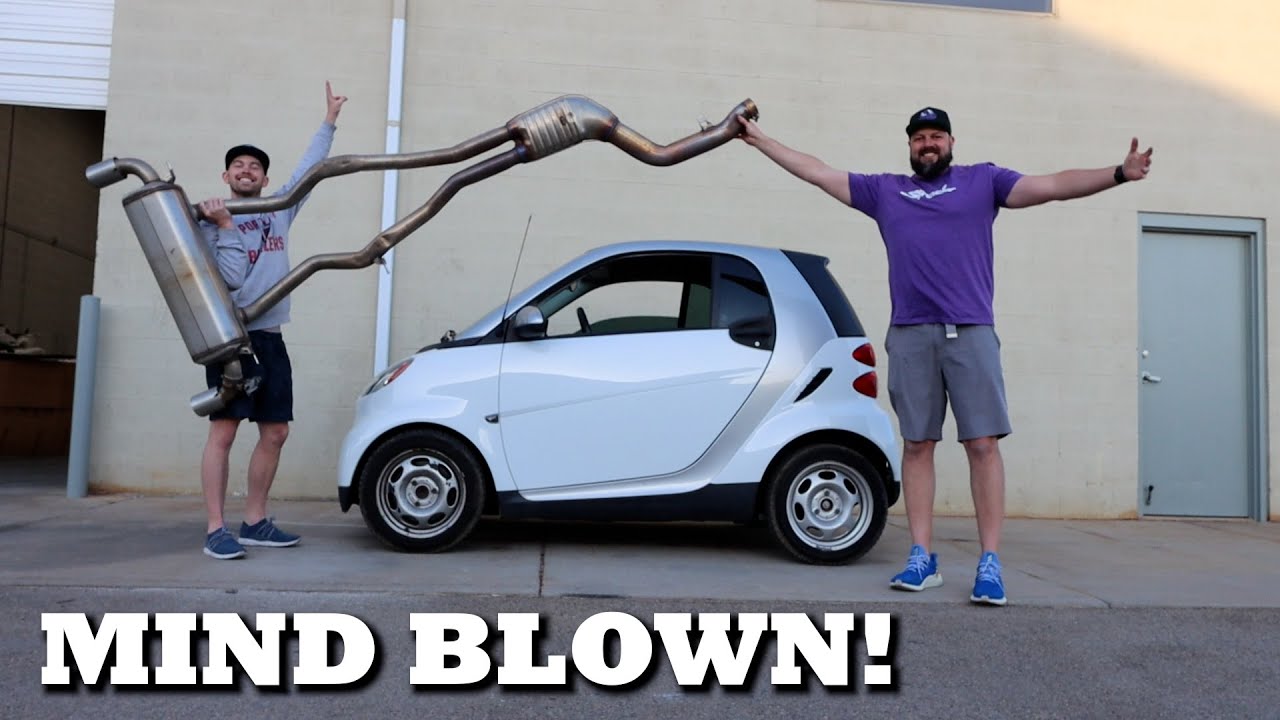 Straight Piping our SMART CAR