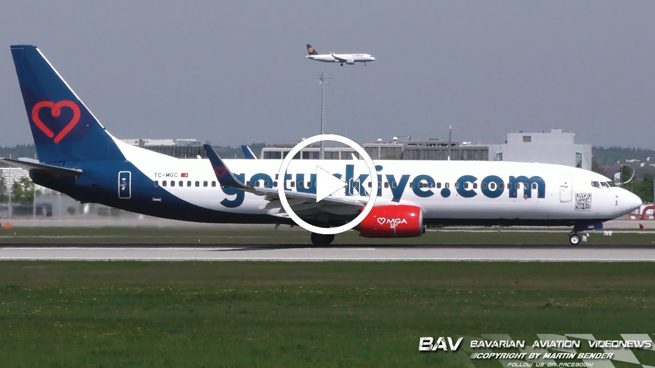 Boeing 737-800 - Mavi Gök Airlines TC-MGC - takeoff at Munich Airport