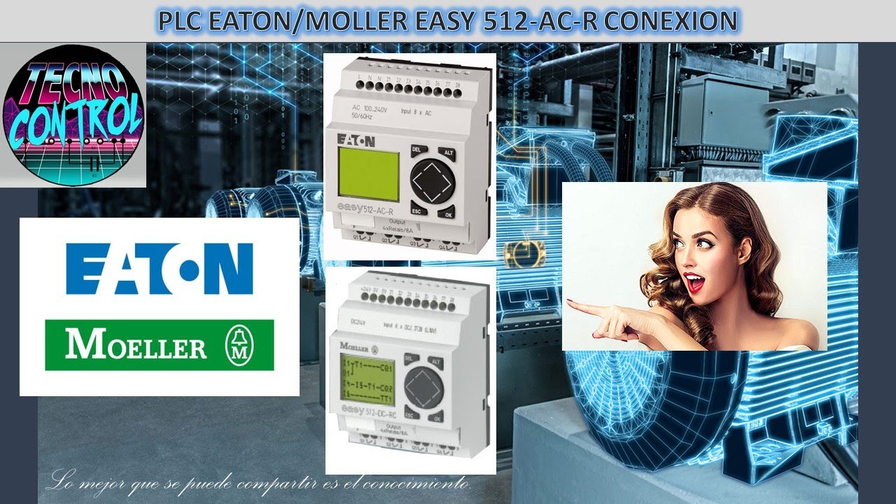 PLC EATON/MOLLER EASY 512-AC-R CONEXION