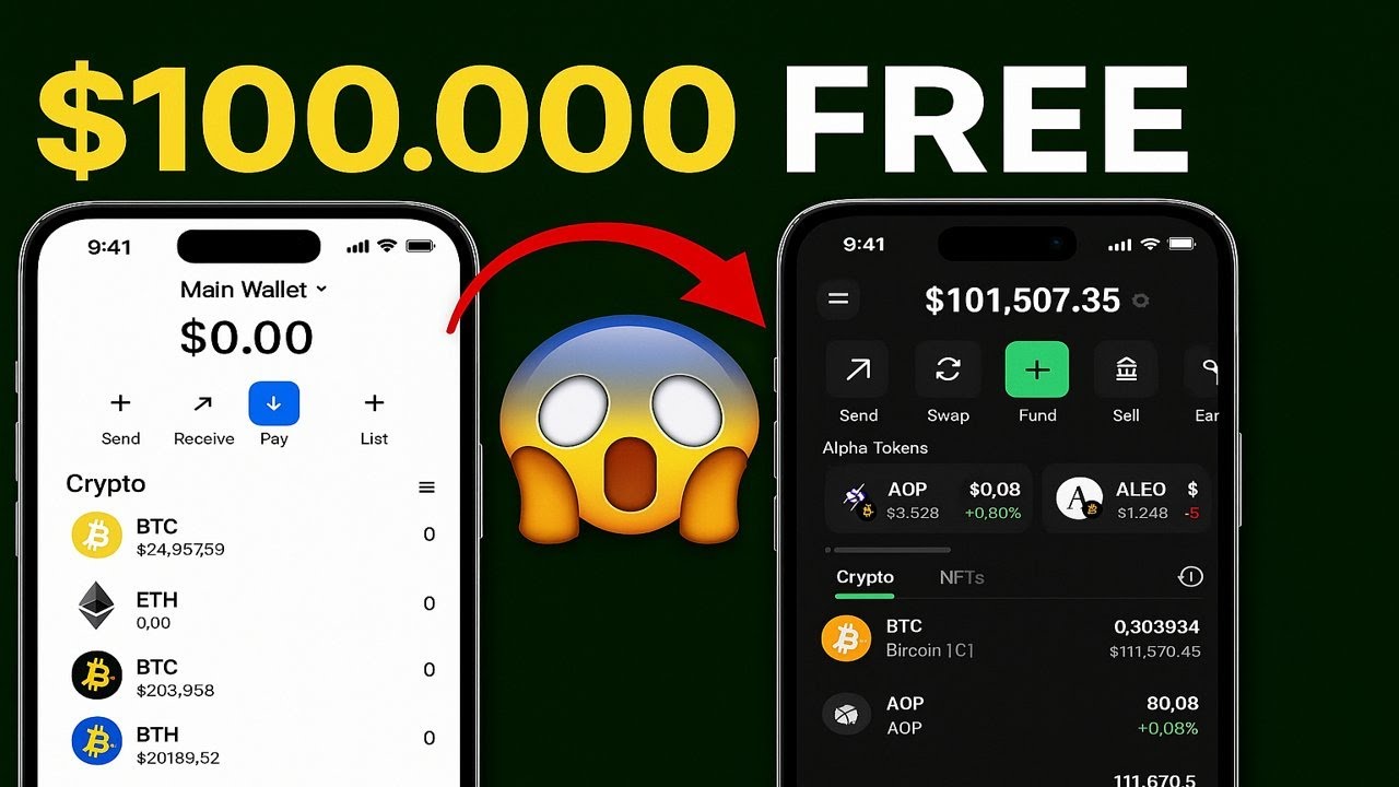 Earn Crypto 2025 &ndash; Get Free BTC & USDT Online | How to Earn 0.6 Bitcoin for Free