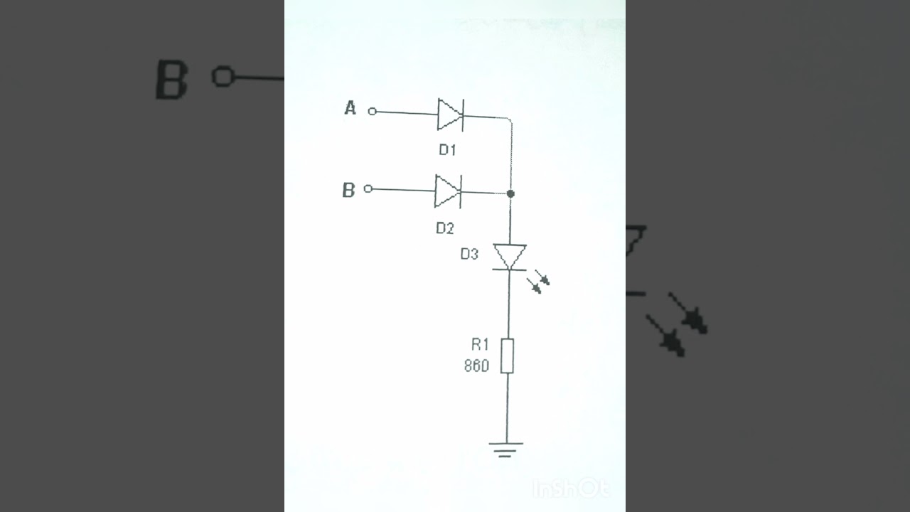 OR gate by diodes and resistor