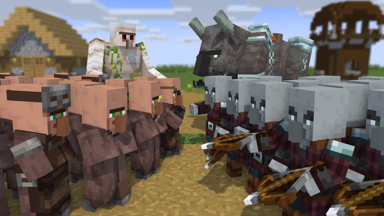 Villager VS Pillager - Minecraft Animation