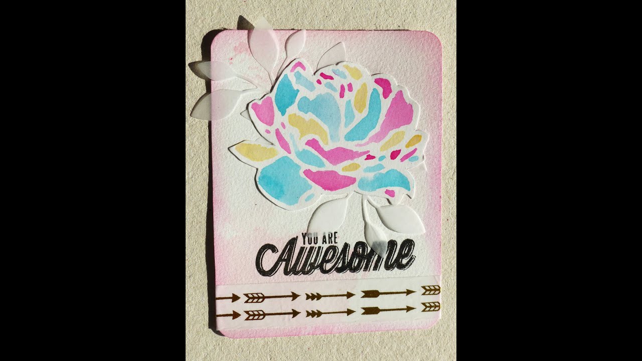 Utiliser ses dies comme pochoirs - cartes PL -
