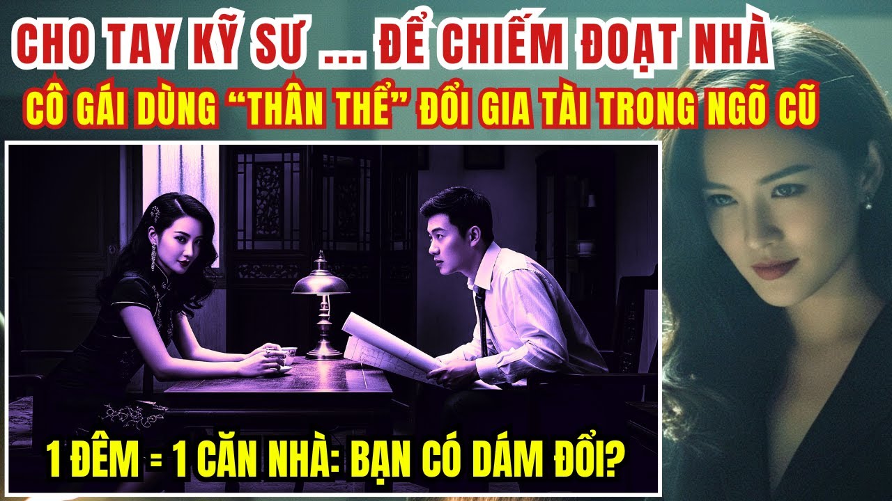 Kỳ Án Trung Quốc - Cho Tay Kỹ Sư ... Để Chiếm Đoạt Nhà- 1 Đêm= 1 Căn Nhà: Bạn Có Dám? -Kỳ Án Đen Tối
